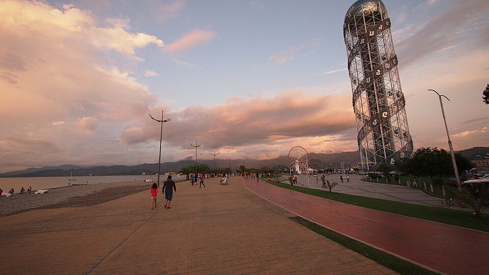 Batumi seafront and the Alphabet Tower